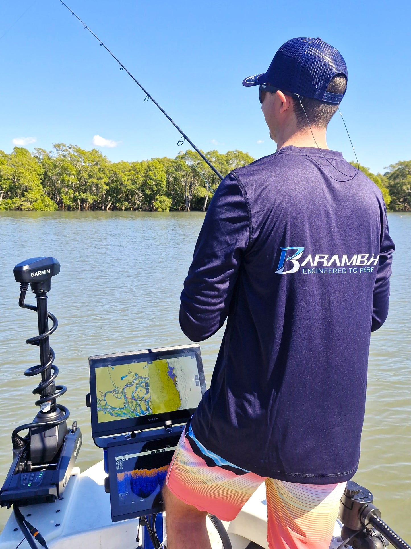 Barambah Fishing Shirt - Crew Neck