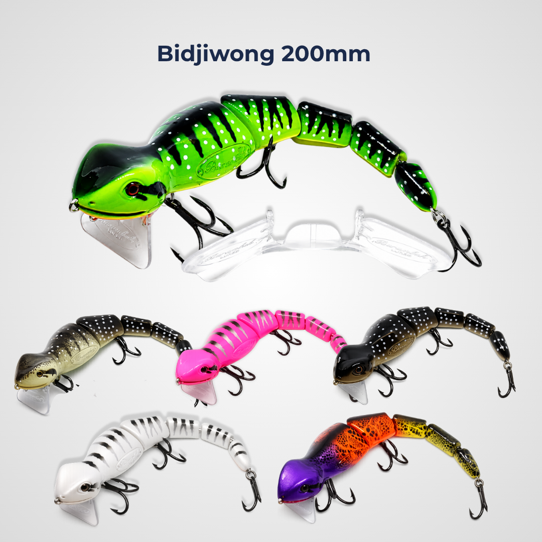 bude breakwater lure fishing Bidjiwong 200 Surface Lure - Murray Cod Topwater Bait