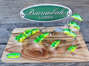 Timber Set of 7 Lure in Green/Chartruese