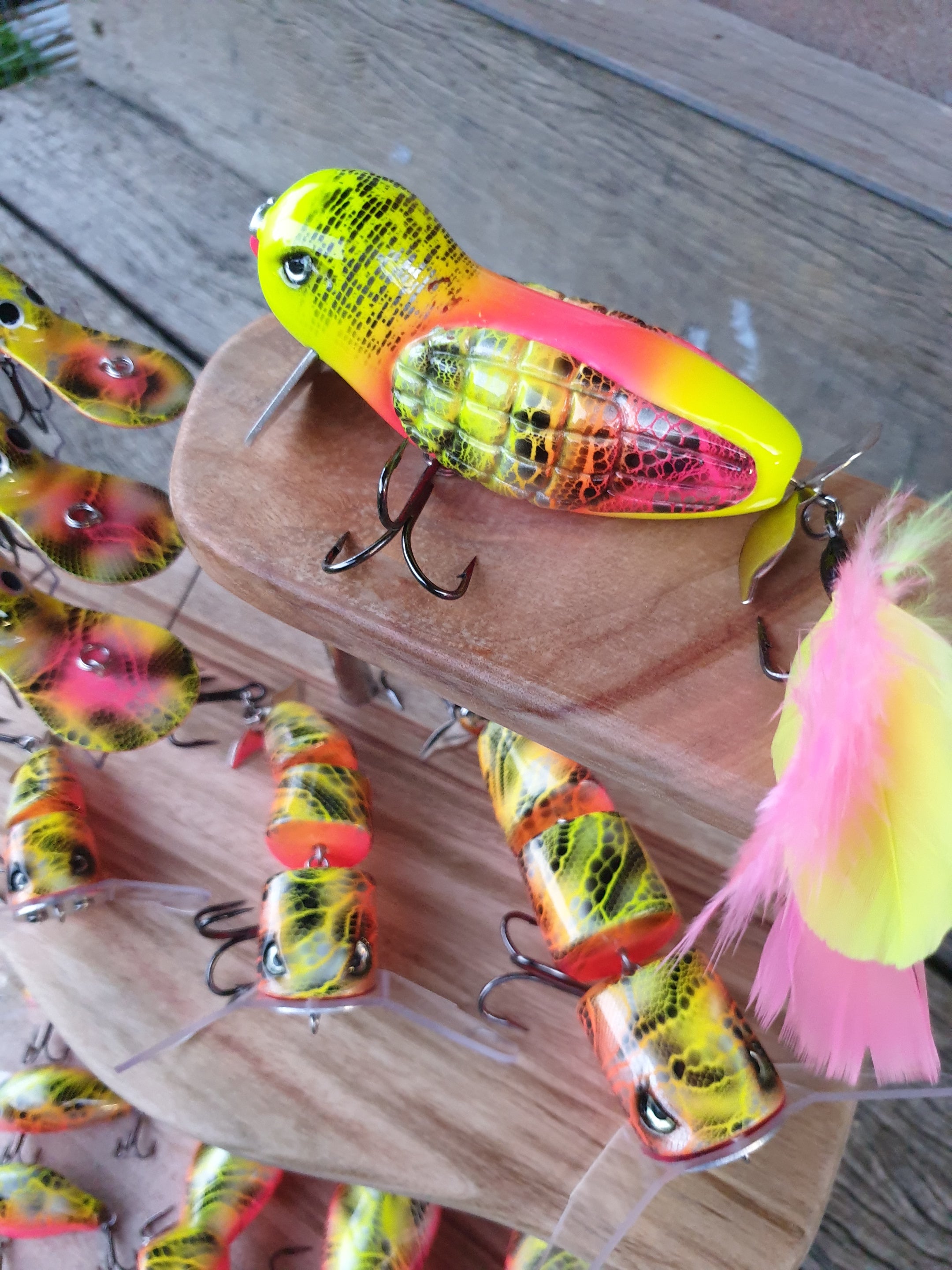 Glamour Pink and Chartruese Set of 13